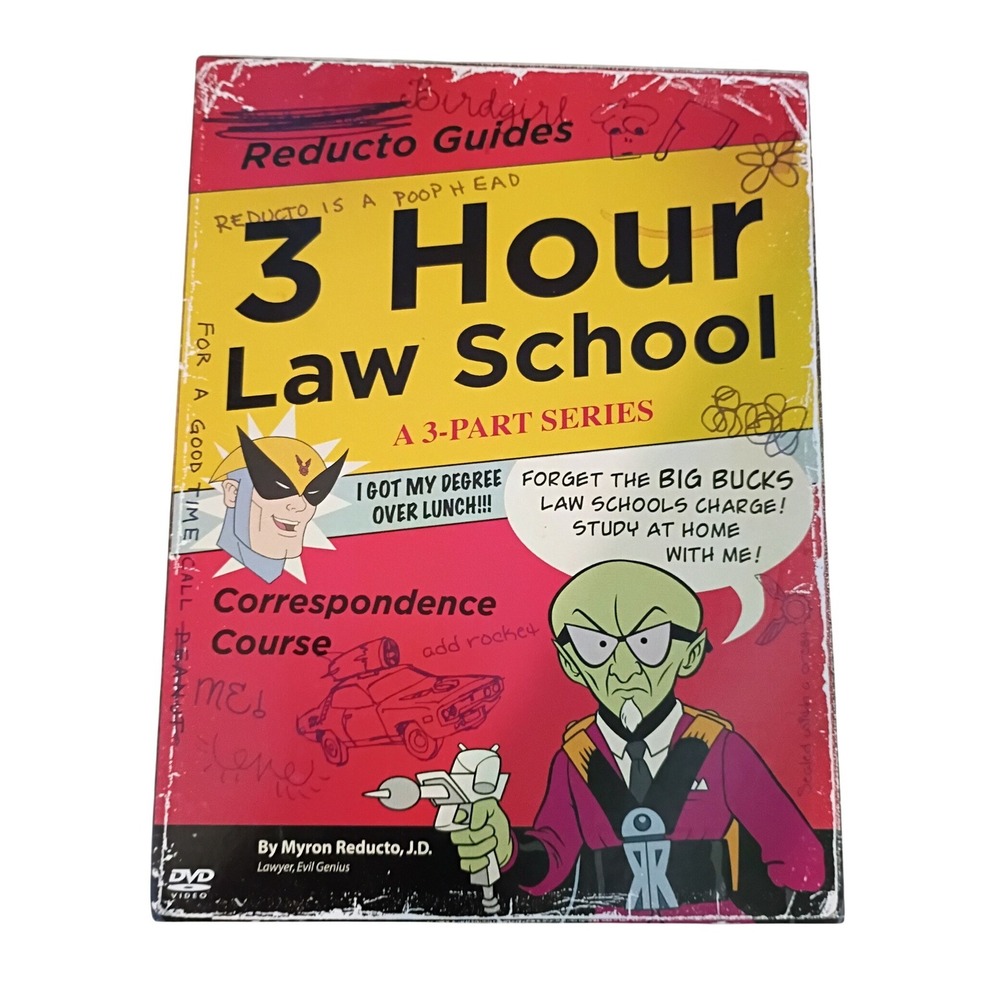 Harvey Birdman Attorney at Law 3 Hour Law School DVD Adult Swim Volume 2 Set